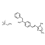 CAS#: 84000-80-6, 3-({4-[Benzyl(methyl)amino]phenyl}diazenyl)-1,4-dimethyl-4,5-dihydro-1H-1,2,4-triazol-1-ium methyl sulfate