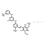 CAS#: 84045-63-6, Trisodium 4-({4-chloro-6-[(3-sulfonatophenyl)amino]-1,3,5-triazin-2-yl}amino)-2-{[1-ethyl-2-hydroxy-4-methyl-6-oxo-5-(sulfonatomethyl)-1,6-dihydro-3-pyridinyl]diazenyl}benzenesulfonate