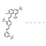 CAS#: 84051-89-8, Hydrogen sodium 7-hydroxy-8-({4-[(3-phosphonatophenyl)diazenyl]-2-sulfonatophenyl}diazenyl)-1,3-naphthalenedisulfonate (1:4:1)
