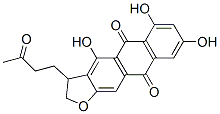CAS 登录号：84062-31-7， 2,3-二氢-4,6,8-三羟基-3-(3-氧代丁基)蒽并[2,3-B]呋喃-5,10-二酮