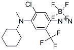 CAS 登录号：84083-13-6， 5-氯-4-(环己基甲基氨基)-2-(三氟甲基)偶氮苯四氟硼酸盐