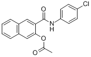 CAS#: 84100-15-2, 3-[(4-Chlorophenyl)carbamoyl]naphthalen-2-yl acetate