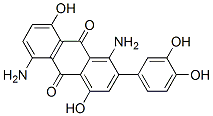 CAS#: 84100-90-3, 1,5-Diamino-2-(3,4-Dihydroxyphenyl)-4,8-Dihydroxy-9,10-Anthracenedione
