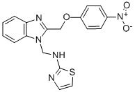 CAS#: 84138-24-9, 2-((4-Nitrophenoxy)Methyl)-N-2-Thiazolyl-1H-Benzimidazole-1-Methanamine