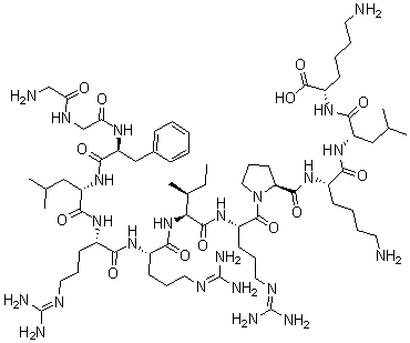 CAS 登录号：84211-35-8， 去酪氨酰(1)-去色氨酰(14)-去天冬氨酰(15)-去天冬氨酰胺酰(16)-去谷氨酰(17)-强啡肽 A
