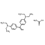 CAS#: 84282-03-1, acetic acid; 4-(4-diethylaminobenzenecarboximidoyl)-N,N-diethyl-aniline