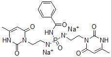 CAS#: 84295-09-0, Disodium [(Benzoylamino)-[2-(4-Methyl-2,6-Dioxo-3H-Pyrimidin-1-Yl)Ethylazanidyl]Phosphoryl]-[2-(4-Methyl-2,6-Dioxo-3H-Pyrimidin-1-Yl)Ethyl]Azanide