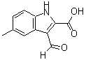 CAS 登录号：842971-74-8， 3-甲酰基-5-甲基-1H-吲哚-2-羧酸