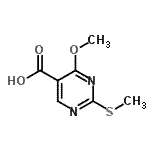 CAS 登录号：84332-06-9， 4-甲氧基-2-(甲硫基)-5-嘧啶羧酸