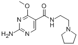 CAS#: 84332-08-1, 2-Amino-4-Methoxy-N-(2-(1-Pyrrolidinyl)Ethyl)-5-Pyrimidinecarboxamide