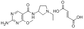 CAS#: 84332-17-2, 2-Amino-N-(1-Ethyl-3-Pyrrolidinyl)-4-Methoxy-5-Pyrimidinecarboxamide (E)-2-Butenedioate (1:1)