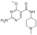 CAS 登录号：84332-22-9， 2-氨基-4-甲氧基-N-(1-甲基-4-哌啶基)-5-嘧啶甲酰胺