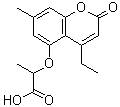 CAS 登录号：843621-27-2， 2-[(4-乙基-7-甲基-2-氧代-2H-苯并吡喃-5-基)氧基]丙酸