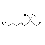 CAS#: 84386-00-5, 3-[(1E)-1-Hexen-1-yl]-2,2-dimethylcyclopropanecarbonyl chloride