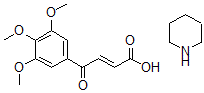 CAS#: 84386-16-3, (E)-4-Oxo-4-(3,4,5-Trimethoxyphenyl)-2-Butenoic Acid Compd. With Piperidine (1:1)