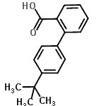 CAS#: 84392-26-7, 4'-(2-Methyl-2-propanyl)-2-biphenylcarboxylic acid