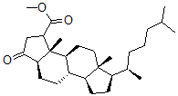 CAS 登录号：84393-64-6， 2-甲氧羰基-A-去甲-5alpha-胆甾烷-3-酮