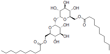 CAS#: 84396-34-9, alpha-D-Glucopyranoside, 6-O-(1-oxodecyl)-alpha-D-glucopyranosyl, 6-decanoate