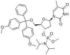 CAS#: 84416-85-3, 5'-O-(4,4'-Dimethoxytrityl)-2'-Deoxythymidine-3'-(Methyl-N,N-Diisopropyl)Phosphoramidite