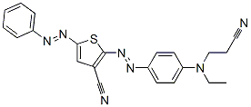 CAS#: 84425-43-4, 2-[[4-[(2-Cyanoethyl)Ethylamino]Phenyl]Azo]-5-(Phenylazo)Thiophene-3-Carbonitrile