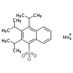 CAS 登录号：84455-46-9， 铵2,3,4-三异丙基-1-萘磺酸酯