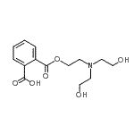 CAS#: 84473-57-4, 2-({2-[Bis(2-hydroxyethyl)amino]ethoxy}carbonyl)benzoic acid