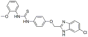 CAS#: 84484-07-1, 3-[4-[(5-Chloro-3H-Benzoimidazol-2-Yl)Methoxy]Phenyl]-1-(2-Methoxyphenyl)Thiourea