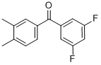 CAS 登录号：844885-21-8， 3,5-二氟-3',4'-二甲基二苯甲酮