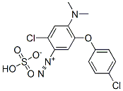 CAS 登录号：84522-12-3， 2-氯-5-(4-氯苯氧基)-4-(二甲基氨基)偶氮苯硫酸氢盐