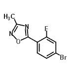 CAS#: 845306-17-4, 5-(4-Bromo-2-fluorophenyl)-3-methyl-1,2,4-oxadiazole
