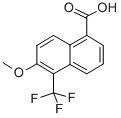 CAS 登录号：84532-72-9， 6-甲氧基-5-(三氟甲基)-1-萘甲酸
