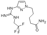 CAS 登录号：84545-30-2， 5-[3-[(N'-(2,2,2-三氟乙基)甲脒基)氨基]吡唑-1-基]戊酰胺