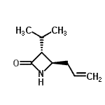 CAS 登录号：84572-14-5， (3R,4R)-4-烯丙基-3-异丙基-2-氮杂环丁酮