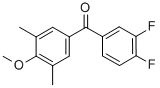 CAS#: 845781-08-0, 3,4-Difluoro-3',5'-Dimethyl-4'-Methoxybenzophenone