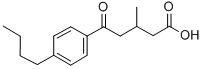 CAS 登录号：845781-46-6， 5-(4-正丁基苯基)-3-甲基-5-氧代戊酸