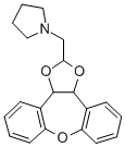 CAS#: 84646-78-6, 1-((3a,12b-Dihydrodibenzo(b,f)-1,3-Dioxolo(4,5-d)Oxepin-2 -Yl)Methyl)-Pyrrolidine