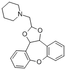CAS#: 84646-79-7, 1-((3a,12b-Dihydrodibenzo(b,f)-1,3-Dioxolo(4,5-d)Oxepin-2- Yl)Methyl)-Piperidine