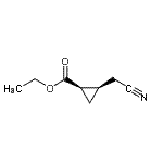 CAS#: 84673-47-2, Ethyl (1R,2R)-2-(cyanomethyl)cyclopropanecarboxylate