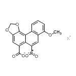 CAS#: 84696-68-4, Potassium 8-methoxy-6-nitrophenanthro[3,4-d][1,3]dioxole-5-carboxylate