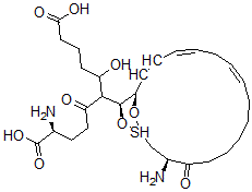 CAS 登录号：84745-89-1， 5(S)-羟基-6(R)-gamma-谷氨酰半胱氨酰-7,9-反式-11,14-顺式-二十碳四烯酸-S,S-二氧化物