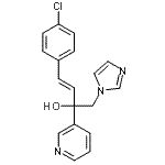CAS 登录号：847670-71-7， (3E)-4-(4-氯苯基)-1-(1H-咪唑-1-基)-2-(3-吡啶基)-3-丁烯-2-醇