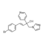 CAS 登录号：847670-81-9， (3E)-4-(4-溴苯基)-1-(1H-咪唑-1-基)-2-(4-吡啶基)-3-丁烯-2-醇