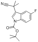 CAS#: 847865-43-4, 3-(1-Cyano-1-Methylethyl)-5-Fluoro-1H-Indole-1-Carboxylic Acid 1,1-Dimethylethyl Ester