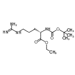 CAS#: 84787-81-5, Ethyl N<sup>2</sup>-{[(2-methyl-2-propanyl)oxy]carbonyl}-L-argininate