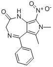 CAS#: 84829-75-4, 3,7-Dihydro-6,7-Dimethyl-8-Nitro-5-Phenyl-Pyrrolo[3,4-e]-1,4-Diazepin-2(1H)-One