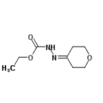 CAS#: 848667-12-9, Ethyl 2-(tetrahydro-4H-pyran-4-ylidene)hydrazinecarboxylate