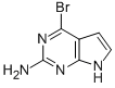 CAS 登录号：848694-32-6， 4-溴-7H-吡咯并[2,3-d]嘧啶-2-基胺