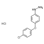 CAS 登录号：849021-09-6， [4-(4-氯苯氧基)苯基]肼盐酸盐(1:1)