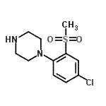 CAS#: 849035-68-3, 1-[4-Chloro-2-(methylsulfonyl)phenyl]piperazine