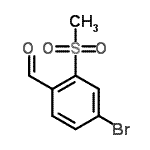 CAS#: 849035-77-4, 4-Bromo-2-(methylsulfonyl)benzaldehyde